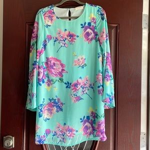 Everly Blue Shift Dress